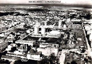 Sidi-Bel-Abbes - Vue aerienne - Marche Central